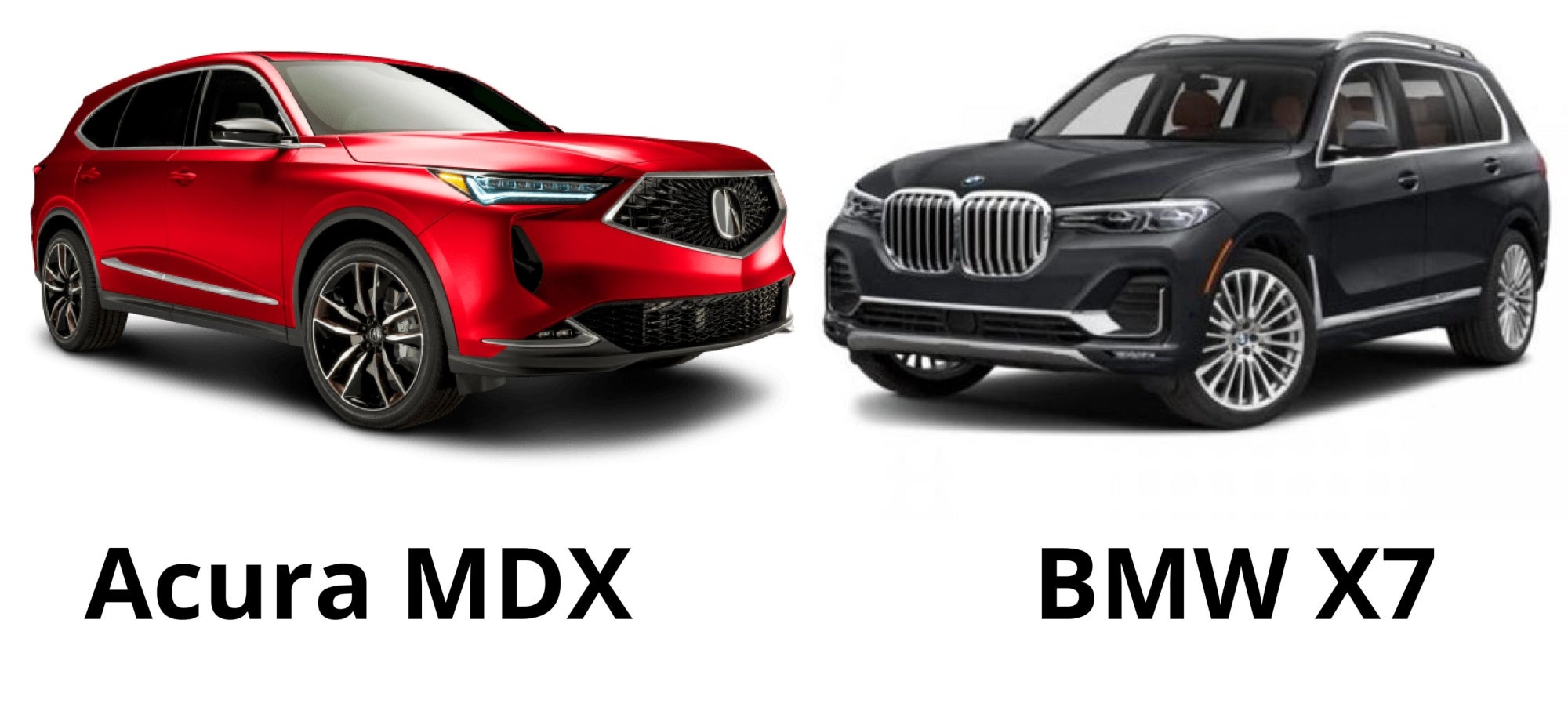 2022 Acura MDX vs. 2022 BMW X7